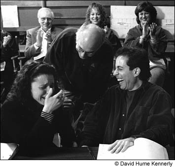 Seinfeld table reading photo by David Hume Kennerly